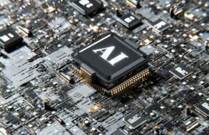 Иднината на работењето, 2024 и понатаму a computer chip with the letter a on top of it