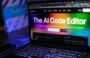 Meta лансира агресивна „војна за таленти“ во AI Laptop displays "the ai code editor" website.